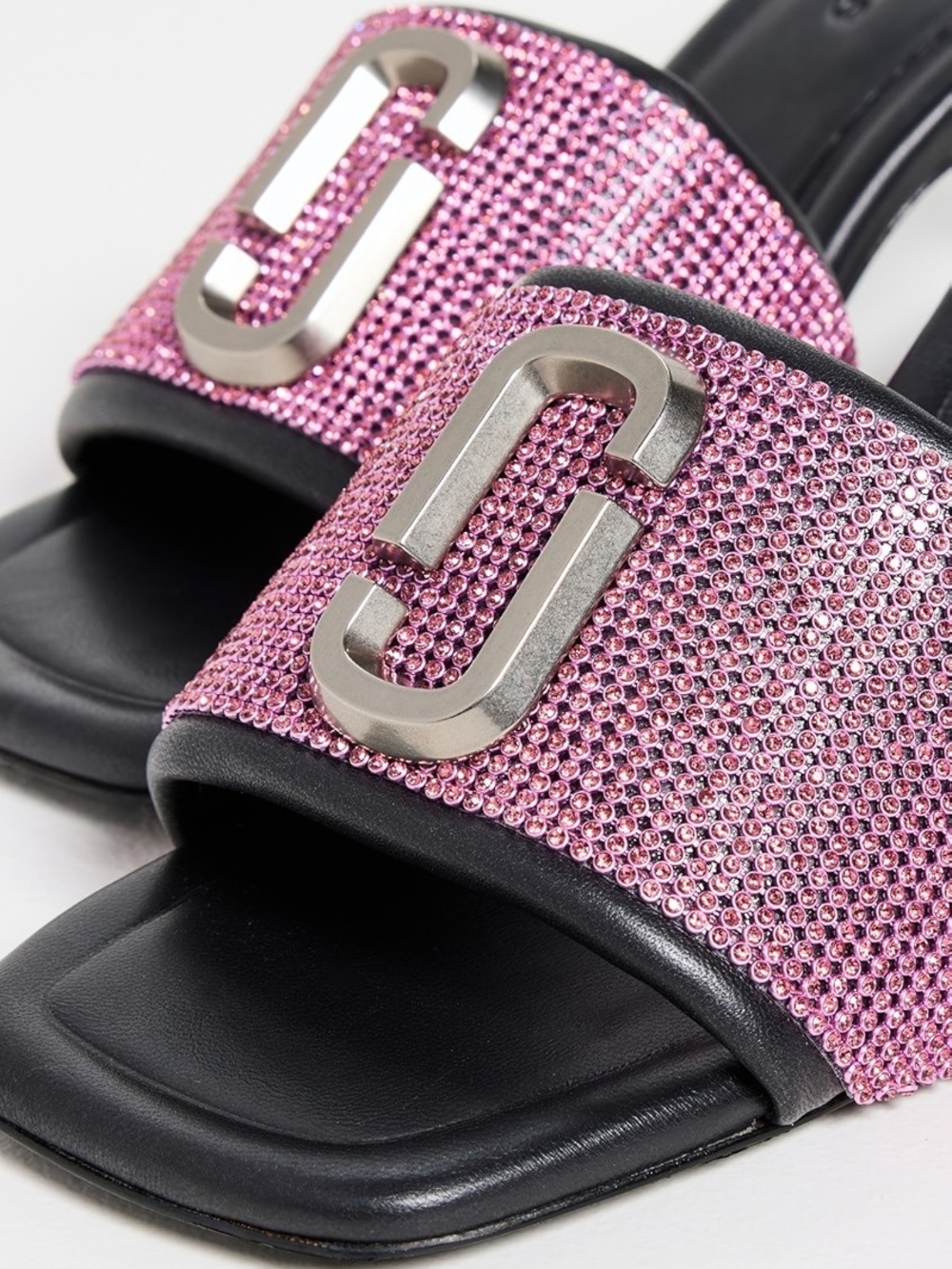 EUC Marc Jacobs Pink Crystal-Embellished Slide Heels - Picture 5 of 7